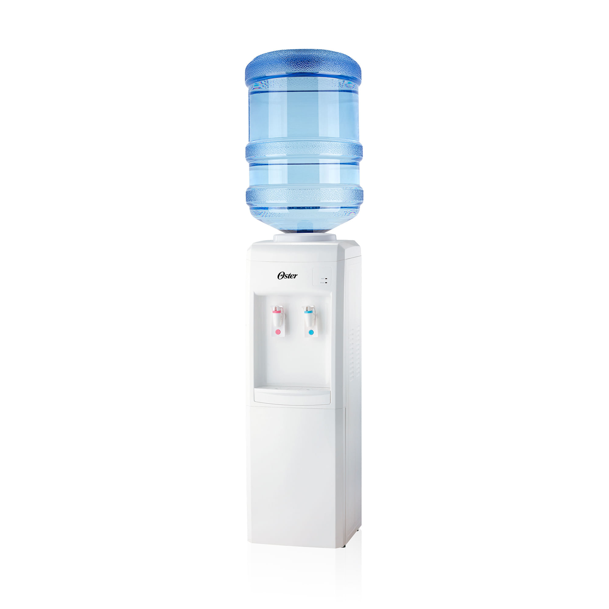 Imagen 1 del producto Dispensador de agua Oster OSPWDA8001W, 20 litros, 3 a 5 galones, análogo, blanco