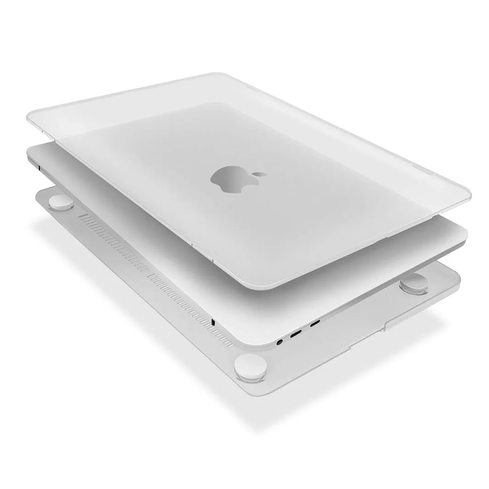 Case para MacBook Air M1 13" compatible A1932/A2179/A2337, carcasa acrílica transparente resistente a golpes, solo funda