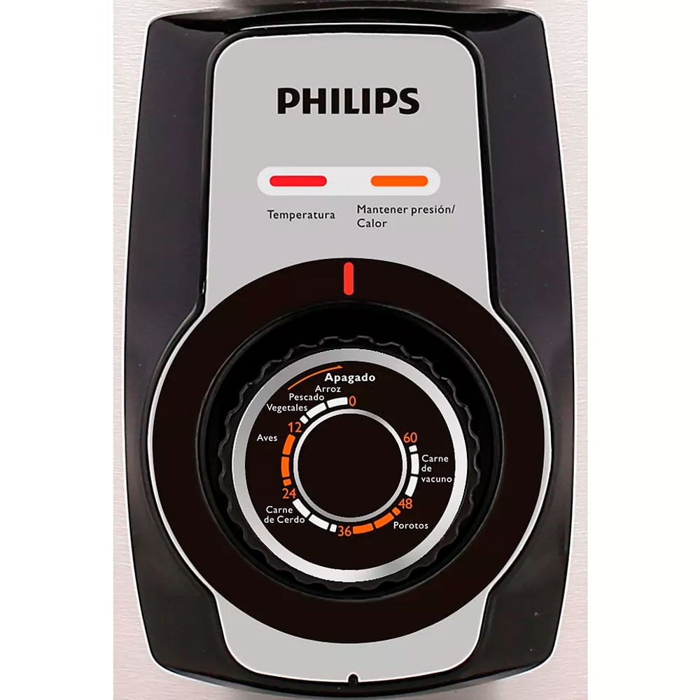 Imagen 2 del producto Olla a presión Philips HD2103-44 900w, capacidad 5 litros, control a perilla, plateado