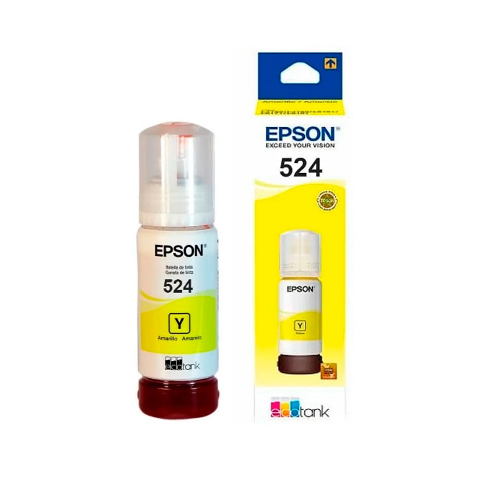 Imagen 2 del producto Botella de Tinta Epson 524 Amarillo T524420-AL, 70ml
