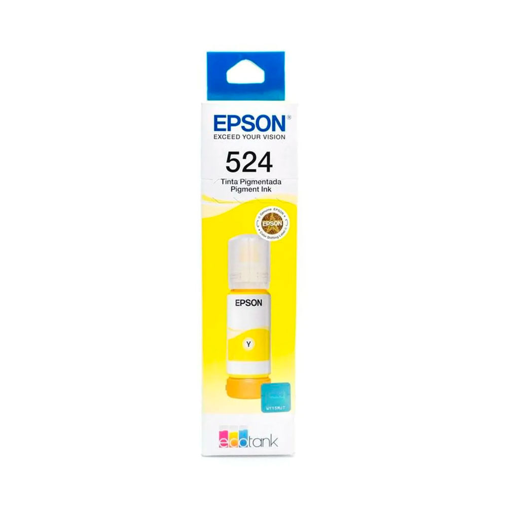 Botella de Tinta Epson 524 Amarillo T524420-AL, 70ml
