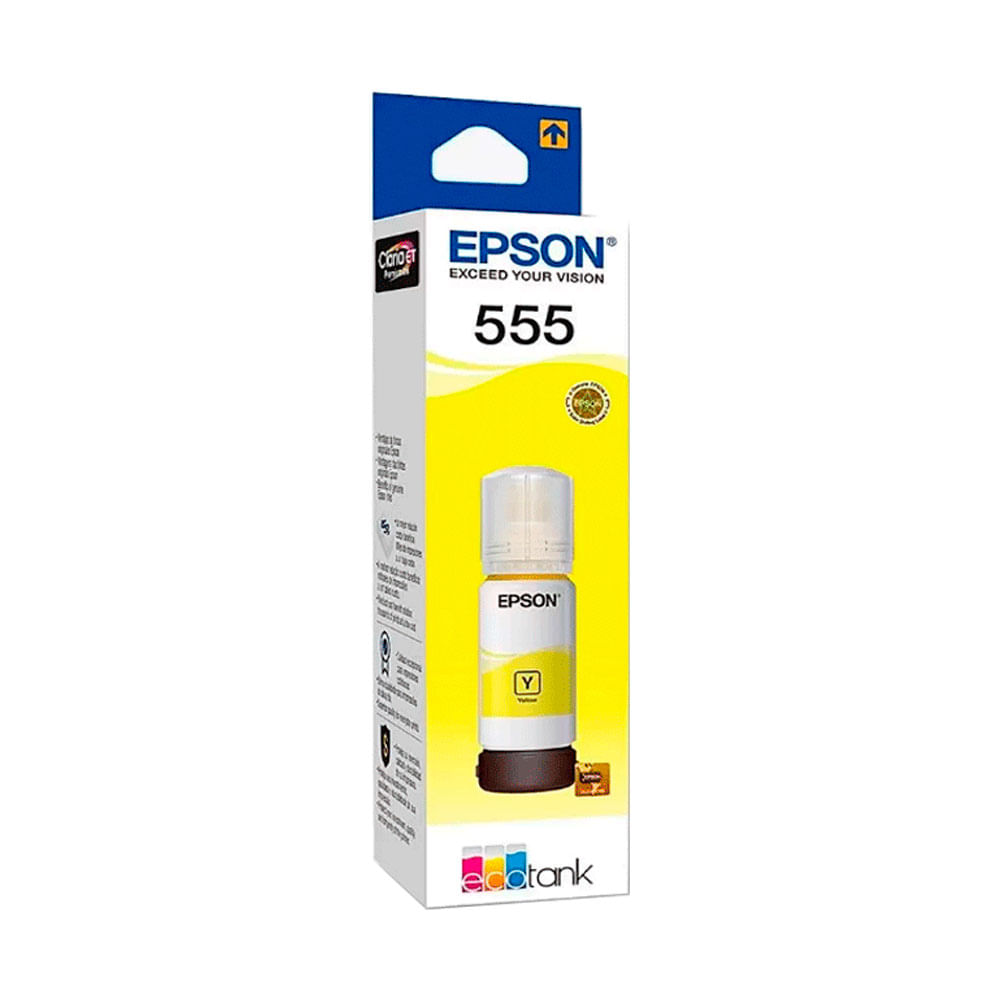 Imagen 2 del producto Botella de Tinta Epson 555 Amarillo T555420-AL, 70ml