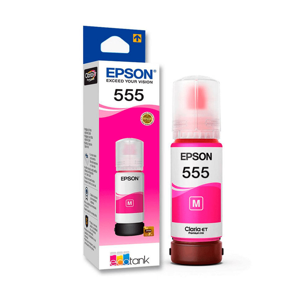 Imagen 1 del producto Botella de Tinta Epson 555 Magenta T555320-AL, 70ml