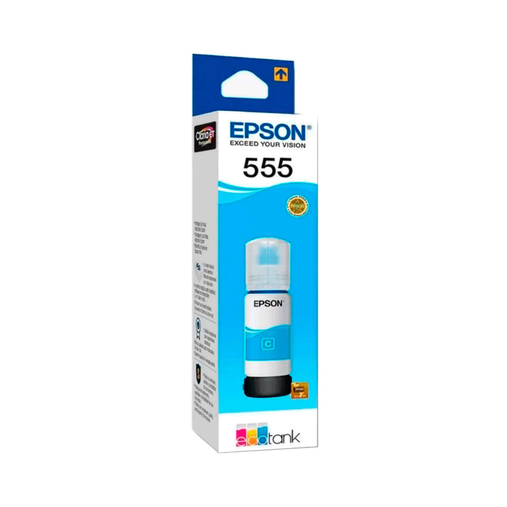 Imagen 2 del producto Botella de Tinta Epson 555 Cyan T555220-AL, 70ml