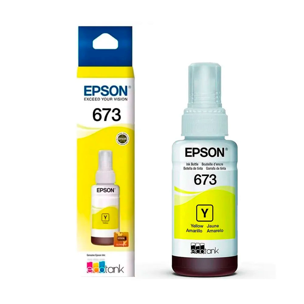 Imagen 2 del producto Botella de Tinta Epson 673  Amarillo T673420 L800 / L805 / L850 / L1800