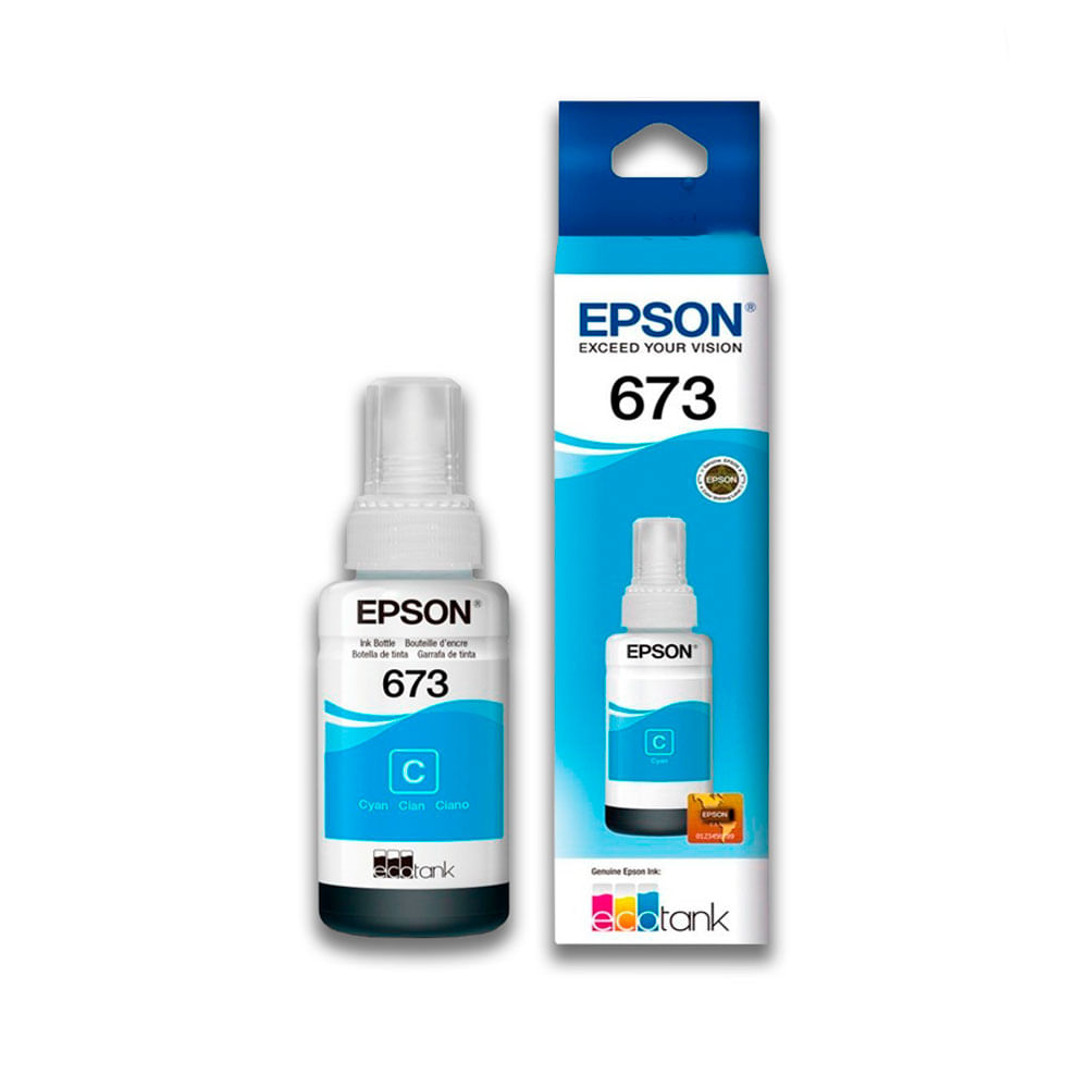 Imagen 2 del producto Botella de Tinta Epson 673 Cyan T673220 L800/L850/L1800