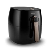 Freidora de aire Philips Premium HD9721_94 1500W, 0.8 kg, temperatura máx 200°, panel análogo, negro