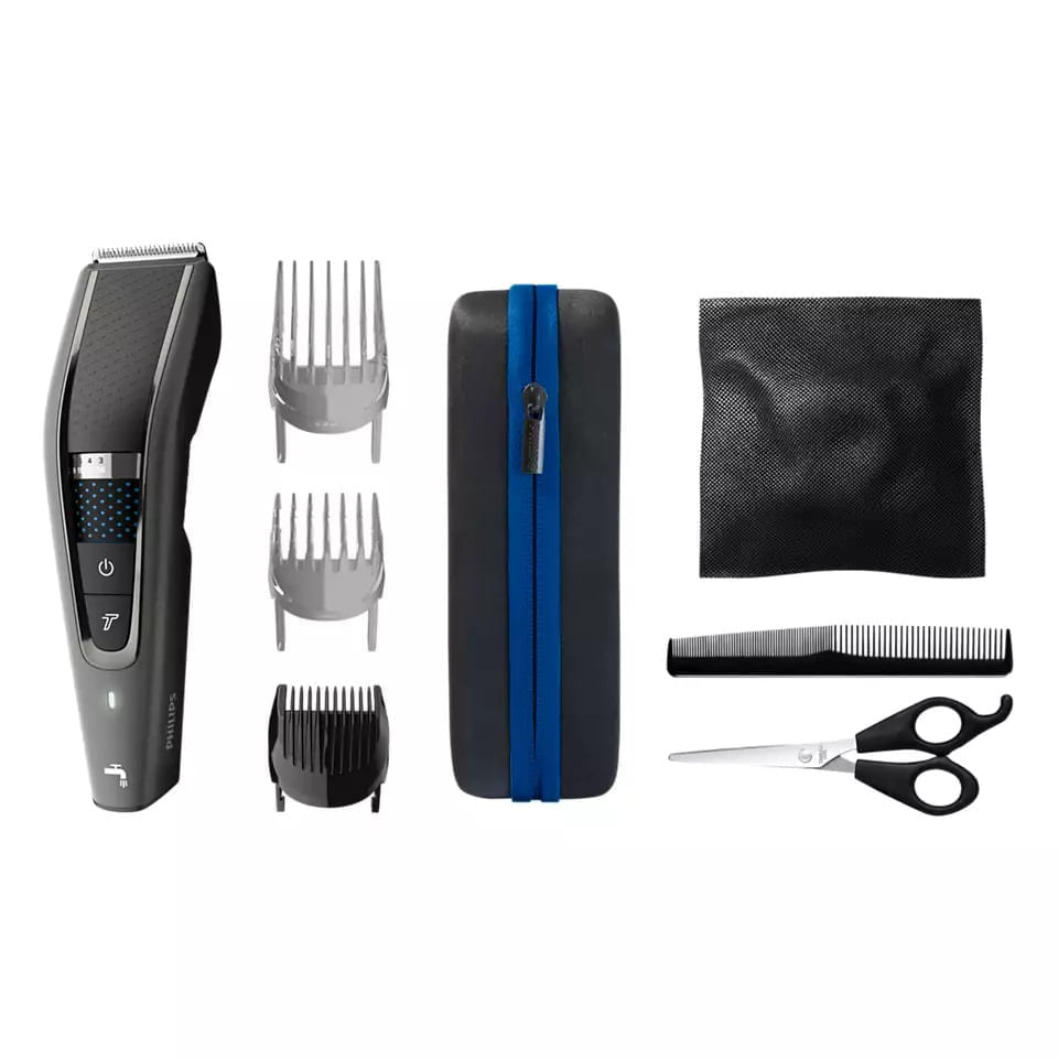 Recortadora de Cabello lavable Philips HC7650_15, 10w, inalámbrica, duración 90 minutos, gris
