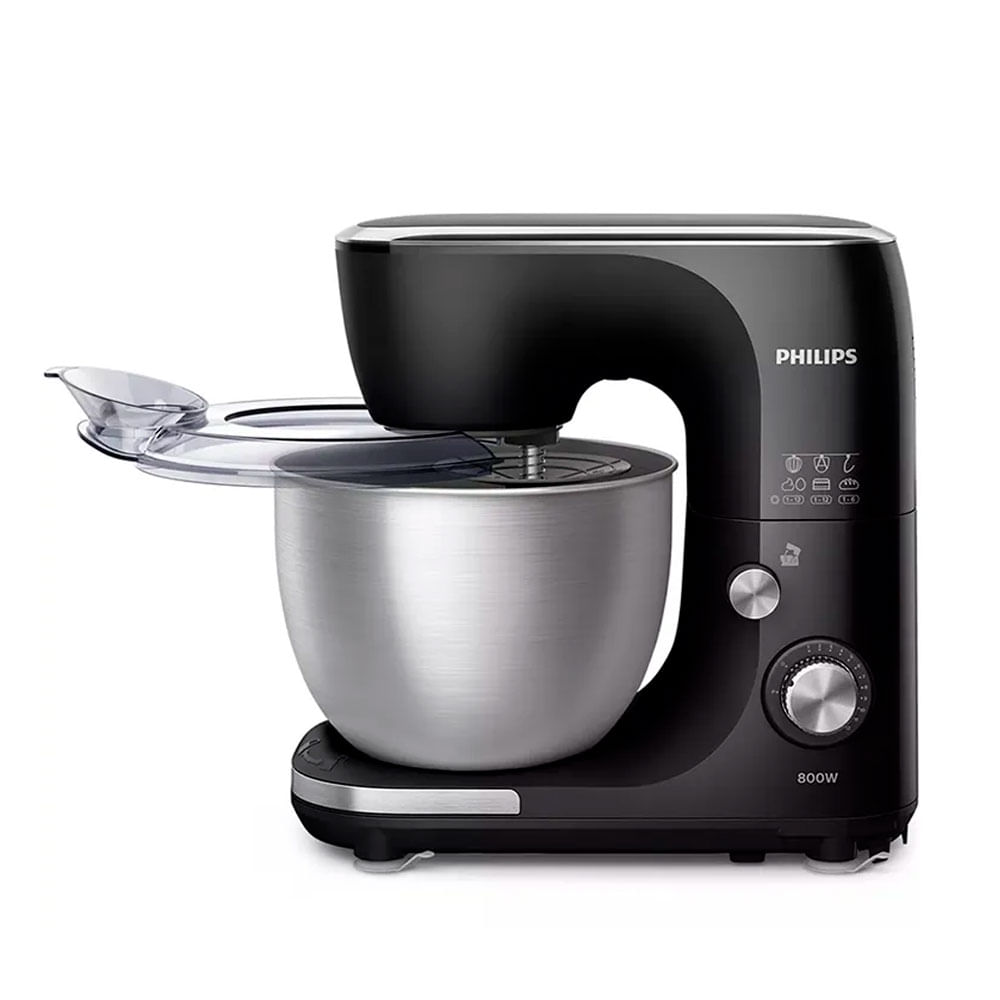 Imagen 2 del producto Batidora Planetaria Philips HR7922_90, 800 watts, capacidad 5 litros, 12 velocidades, negro