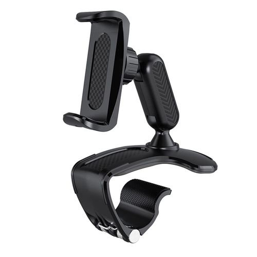 Soporte de celular Roadtrip para tablero de auto, ajustable, plástico, negro