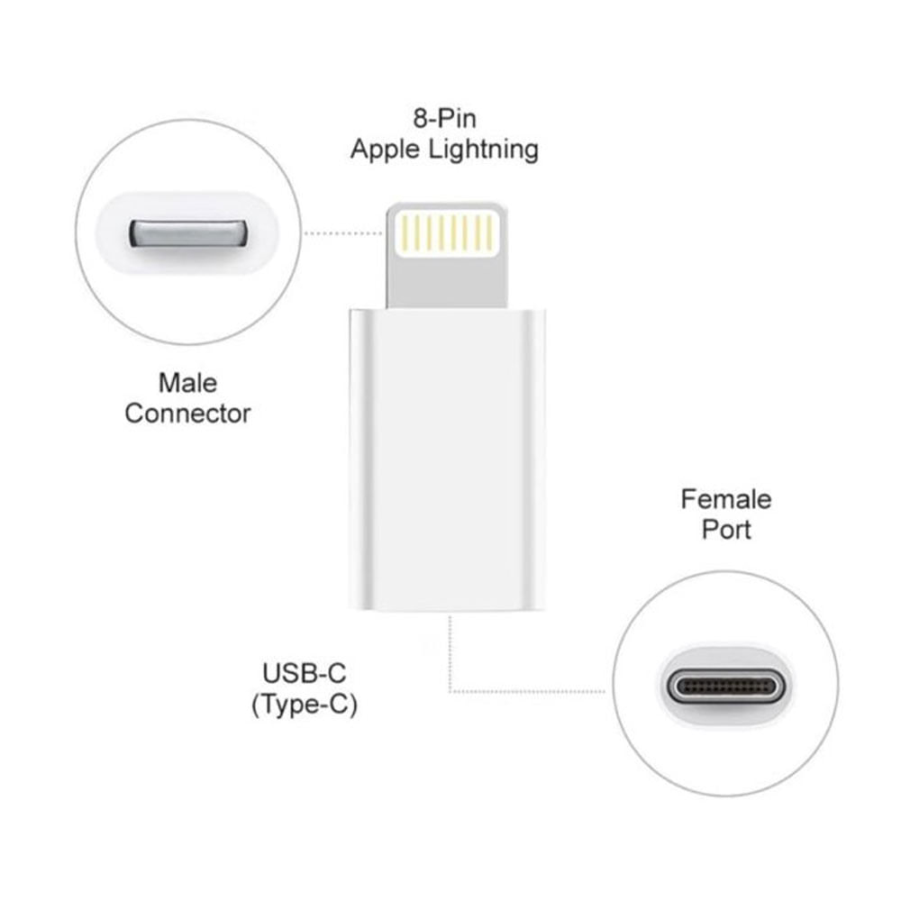 Imagen 2 del producto Adaptador OTG USB-C 1 puerto Lightning