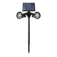 Lámpara solar para jardín con estacas con sensor de movimiento, luz amarilla