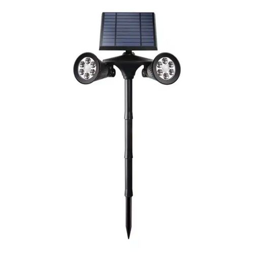 Lámpara solar para jardín con estacas con sensor de movimiento, luz amarilla