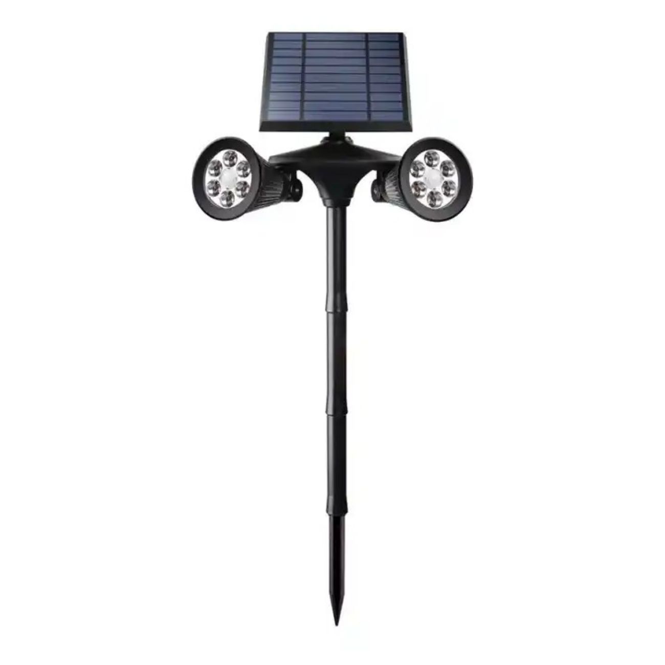 Lámpara solar para jardín con estacas con sensor de movimiento, luz amarilla