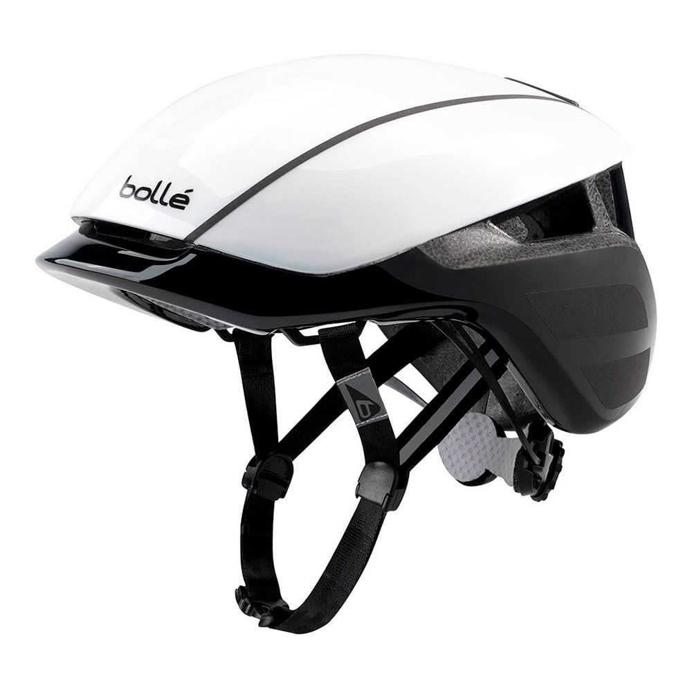 Casco Messenger Premium Hi-Vis, sistema LED, tamaño 58-62 cm, blanco