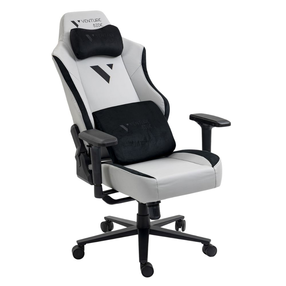 Imagen 2 del producto Silla gamer Venture Side Prime, cuero gris ash, reclinable, almohadilla inteligente magnética