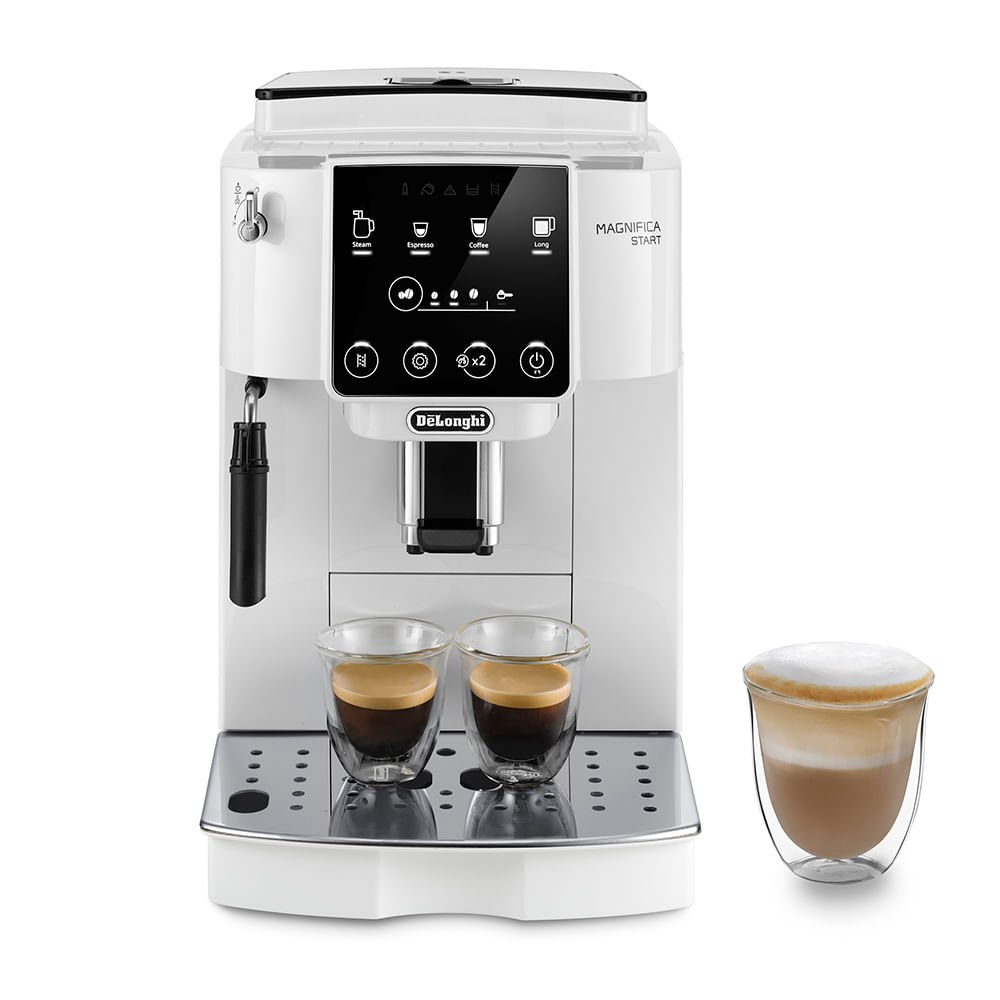 Cafetera automática De'Longhi Magnífica Start, 1450w, capacidad 2 tazas, 15 bares, blanca