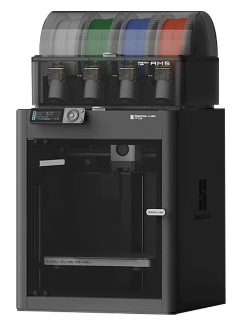Imagen 1 del producto Impresora 3D Bambu Lab P1S Combo FDM, con AMS, multicolor, CoreXY, alta velocidad