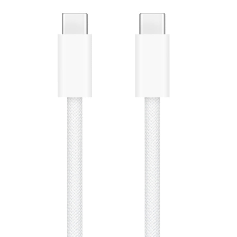 Cable tipo-C a tipo-C Apple, 1m, 60W, trenzado, blanco