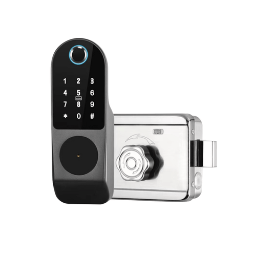 Cerradura smart GC Electric CE1-0141, 5 métodos de apertura,  negro