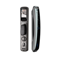 Cerradura Smart con cámara, pantalla GC Electric, 6 métodos de acceso, gris