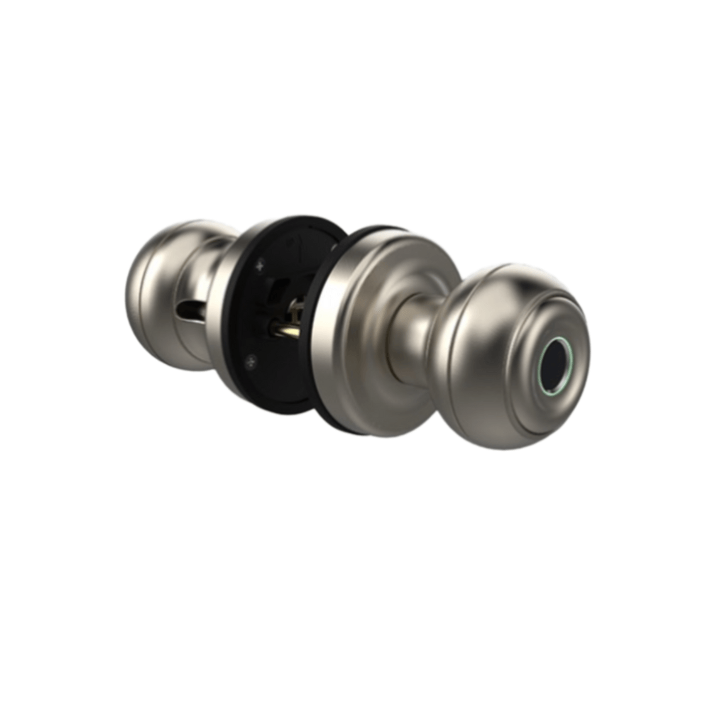 Cerradura smart Bluetooth GC Electric interiores, 3 métodos de apertura, plateado