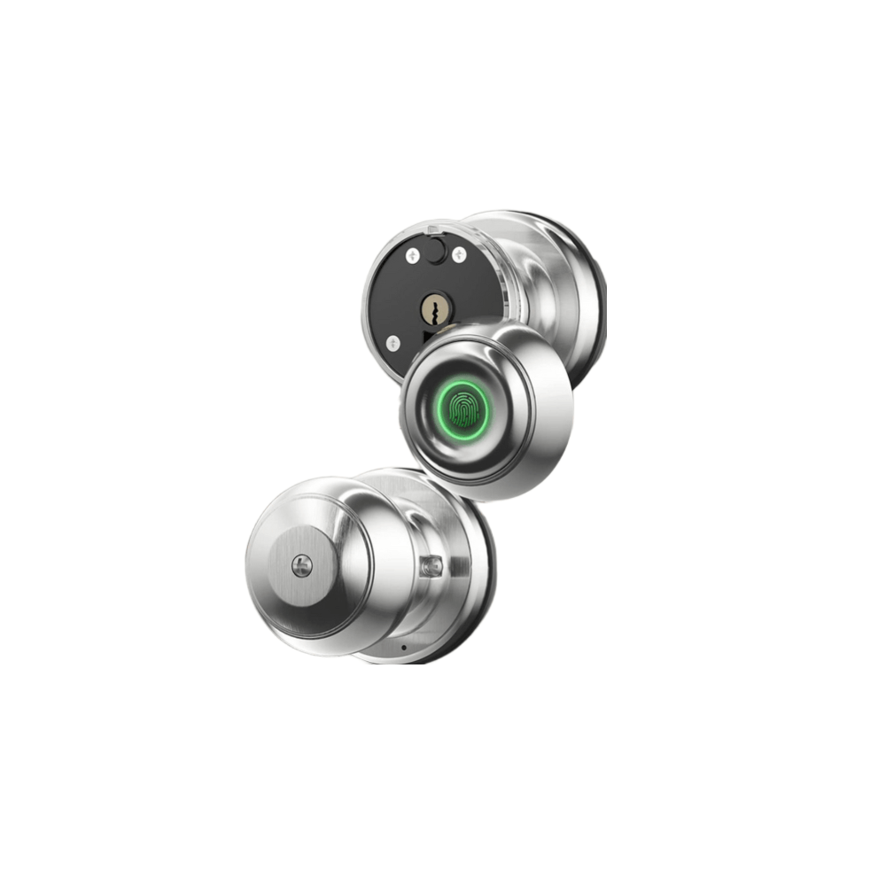 Imagen 2 del producto Cerradura smart Bluetooth GC Electric interiores, 3 métodos de apertura, plateado