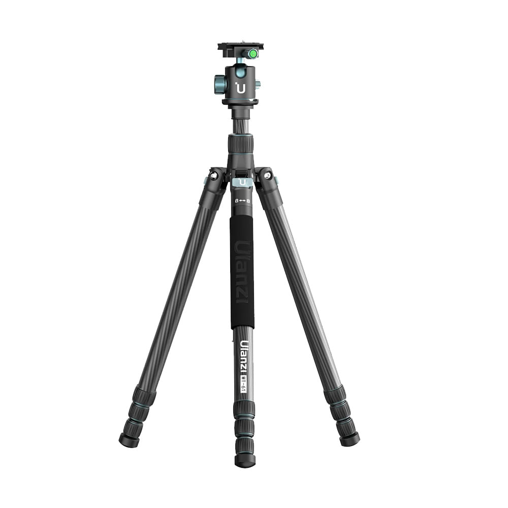 Tripode Ulanzi MT-61 altura máx. 1.74 m, fibra de carbono + aleación de aluminio, negro