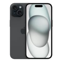 iPhone 15 256GB, 6GB RAM, cámara trasera 48MP y frontal 12MP, 6.1"", negro