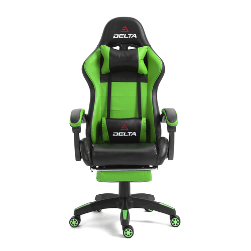 Silla gamer reclinable Decorplas Delta NX brazos fijos, verde a S/ 439.00