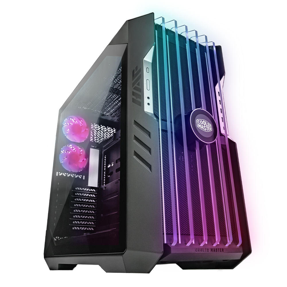 Imagen 1 del producto Gabinete Cooler Master HAF 700 EVO ARGB, Mini-ITX / Micro-ATX /ATX/SSI CEB/SSI EEB/E-ATX, Panel lateral vidrio templado, sin fuente, negro