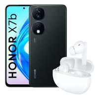 Celular Honor X7b 4G 256GB, 8GB RAM, cámara trasera 108MP y frontal 8MP, 6.8"", negro + Choice Earbuds X5