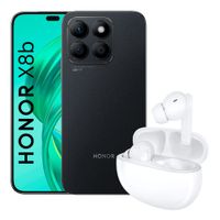 Celular Honor X8b 4G 256GB, 8GB RAM, cámara trasera 108MP y frontal 50MP, 6.7"", negro + Choice Earbuds X5