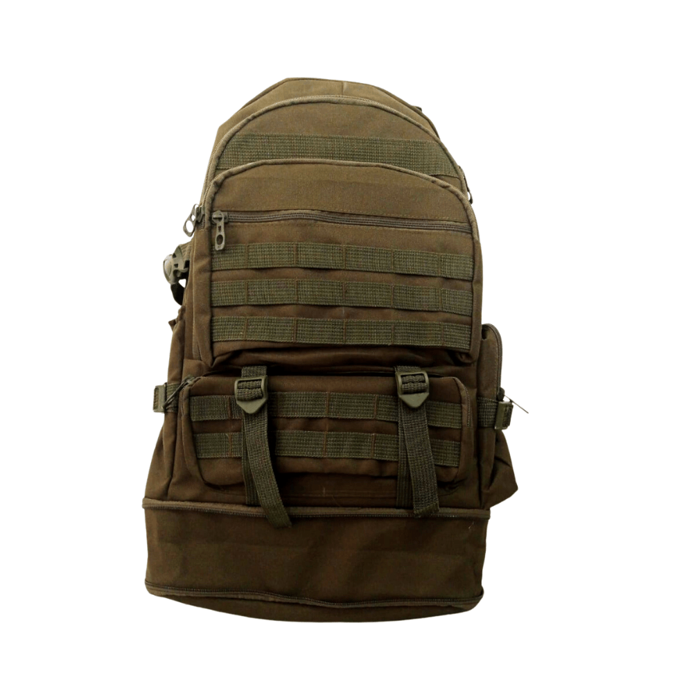 Imagen 1 del producto Mochila Táctica Militar Expandible 55L Camping, Viaje, Etc Verde