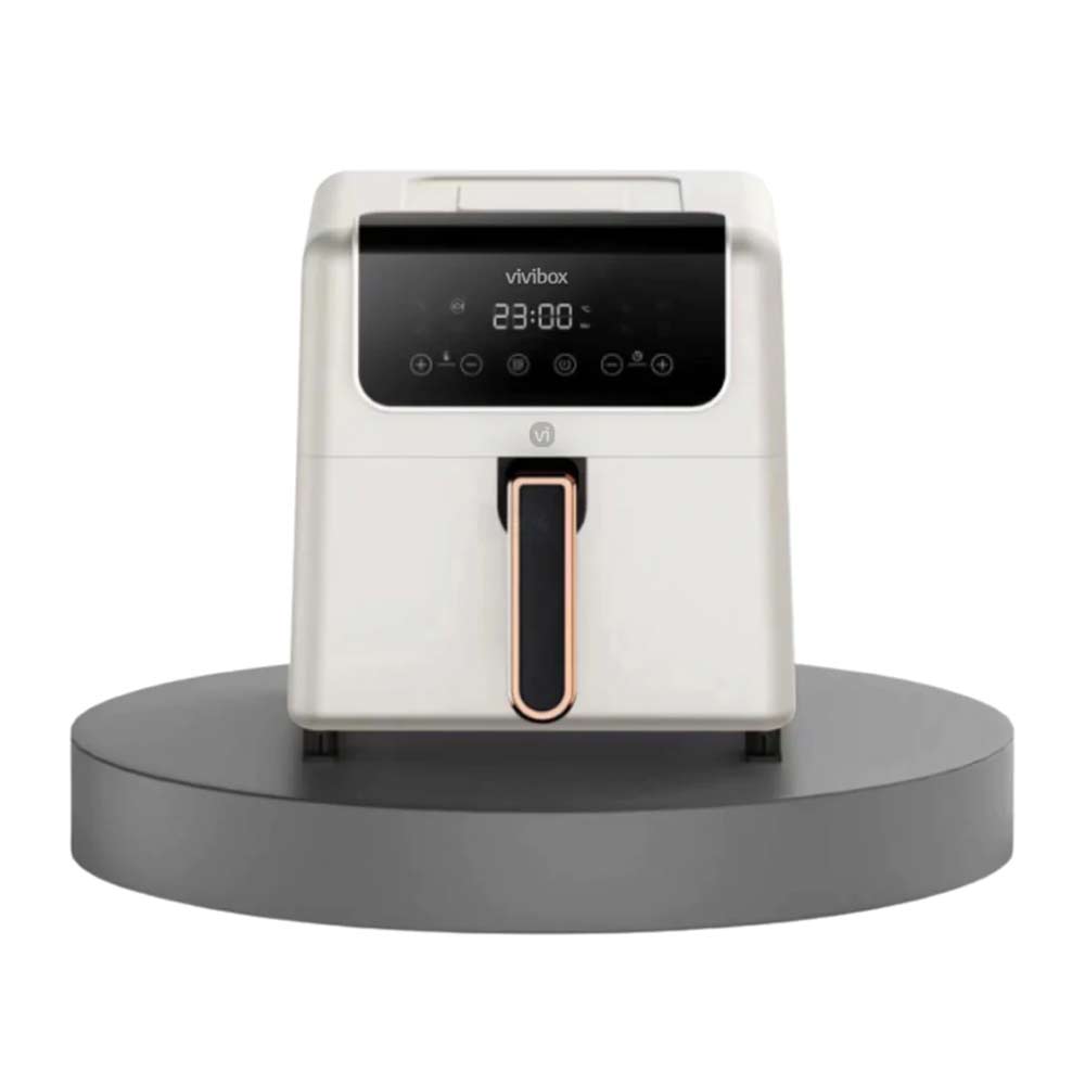 Freidora de aire Vivibox VVB-00027P digital, 200w, 6 litros, 5 funciones, blanco