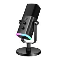 Micrófono Fifine Ampligame AM8 RGB USB/XLR Dynamic - Negro