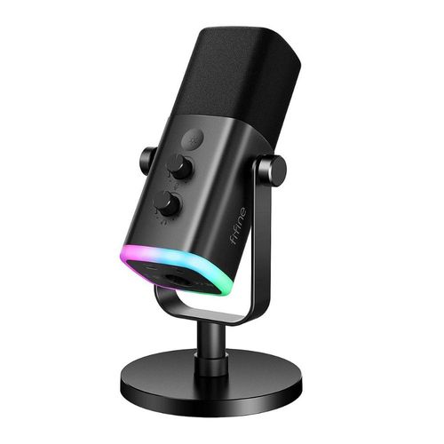 Micrófono Fifine Ampligame AM8 RGB USB/XLR Dynamic - Negro