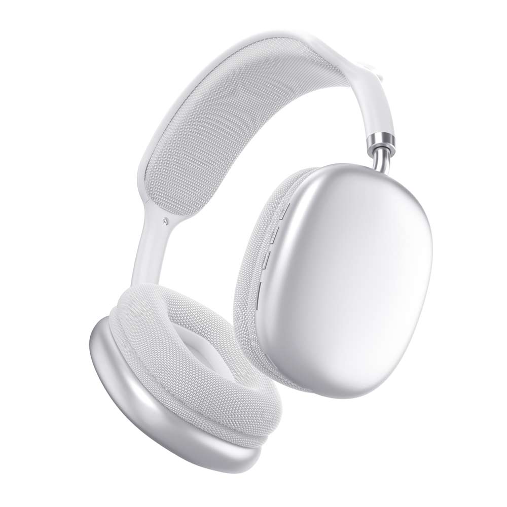 Audífonos bluetooth on ear Decibel Space micrófono integrado, máx. 16 horas, TF card, blanco