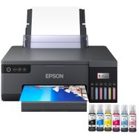 Impresora fotográfica Epson Ecotank L8050 inalámbrica, wifi, con tanques de tinta, CD, DVD, PVC + 6 tintas