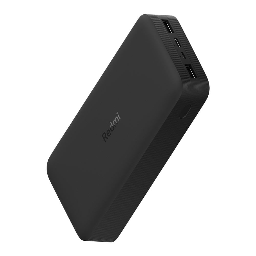 Imagen 2 del producto Reacondicionado: Batería externa Xiaomi Redmi 20000 mAh, 18W, 2 usb + 1 tipo C, negro
