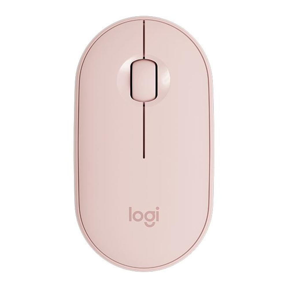 Imagen 1 del producto Reacondicionado: Mouse inalámbrico Logitech Pebble M350 bluetooth, 1000 dpi, 3 botones, usa pila, rosado