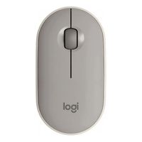 Reacondicionado: Mouse inalámbrico Logitech Pebble M350 bluetooth, 1000 dpi, 3 botones, usa pila, arena