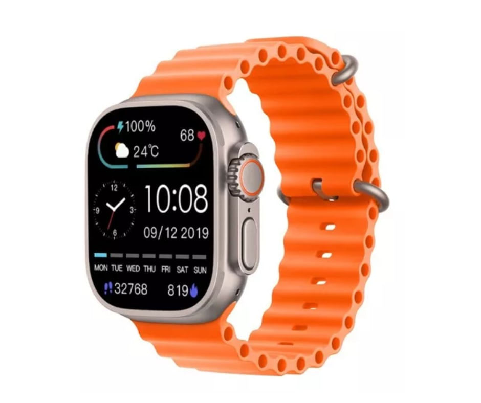 Imagen 2 del producto Smartwatch Hello 3 Plus Ultra 49mm AMOLED, GPS, IP68, llamadas Bluetooth, naranja