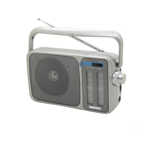 Radio Daewoo DI-T220, 5W, FM, AM, bluetooth, recargable, gris