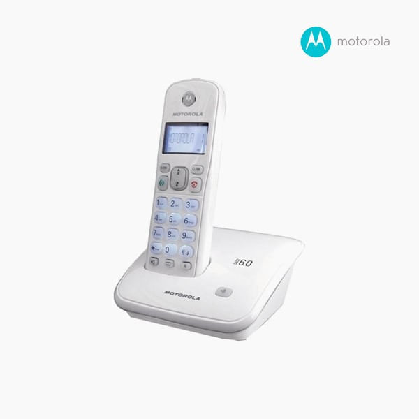 Imagen 2 del producto Reacondicionado: Teléfono inalámbrico Motorola Auri3520 identificador de llamadas, recargable, blanco