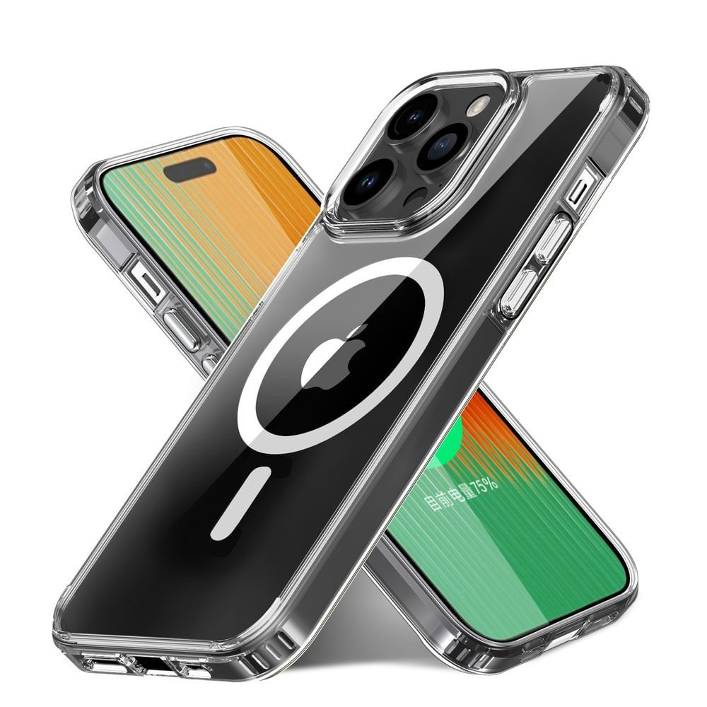 Imagen 2 del producto Case para iPhone 15 Pro con MagSafe para carga inalámbrica, para accesorios magnéticos, TPU rígido, transparente