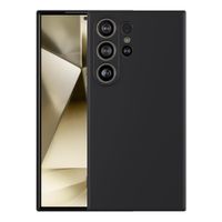 Case para Samsung Galaxy S24 Ultra, amortiguador de choques, Protección de cámaras, silicona negro