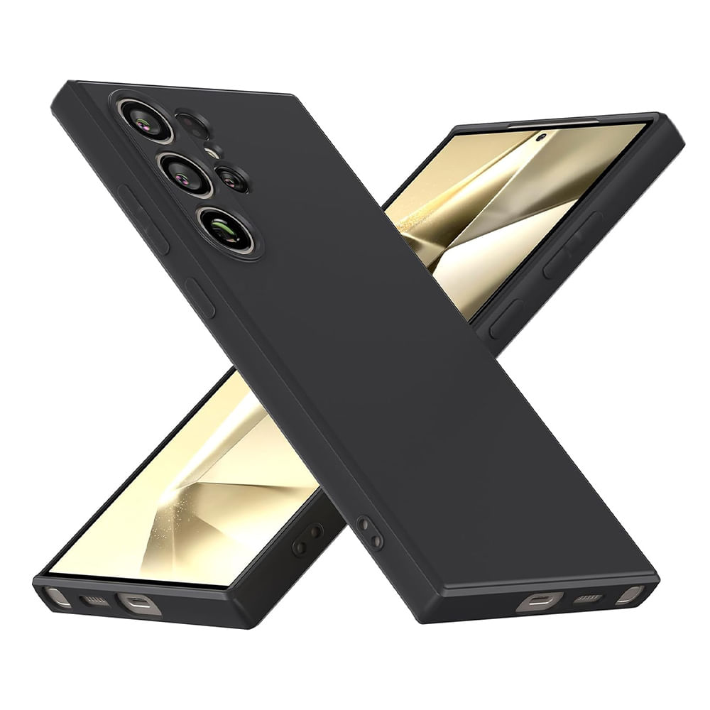 Imagen 2 del producto Case para Samsung Galaxy S24 Ultra, amortiguador de choques, Protección de cámaras, silicona negro