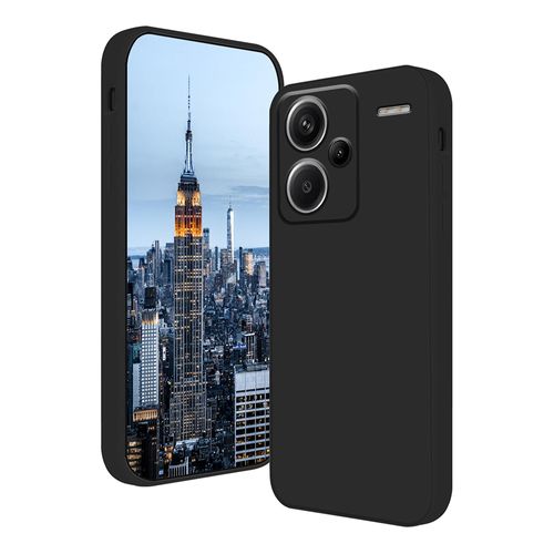 Case para Xiaomi Redmi Note 13 Pro Plus 5G, amortiguador de choques, Protección de cámaras, silicona negro