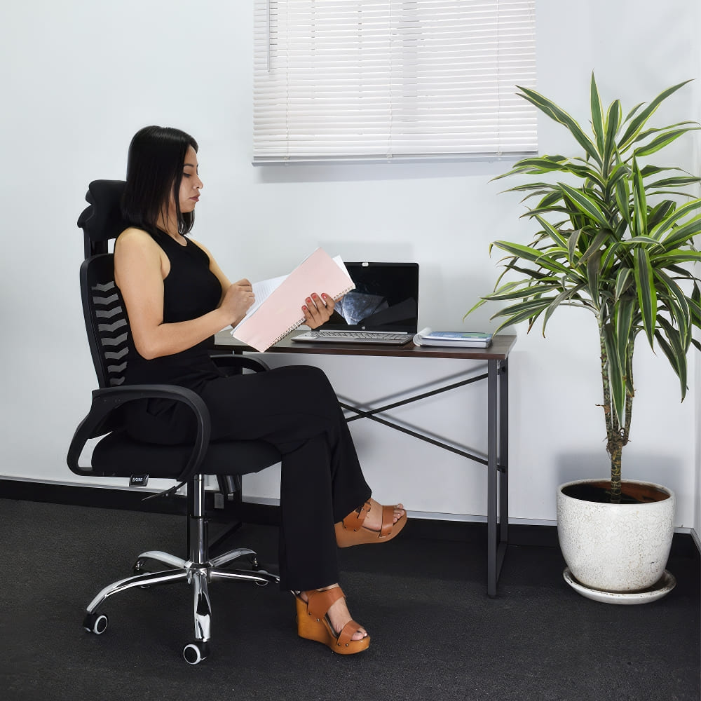 Imagen 2 del producto Silla de Oficina ergonómica con Cabecera Viggo, negro